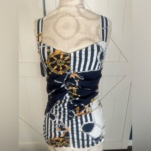 Nautical bathing suit top/ Venus/small
